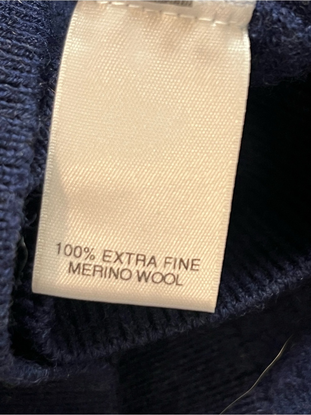 Talbots Navy V-Neck Men's Sweater - Picture 5 of 9